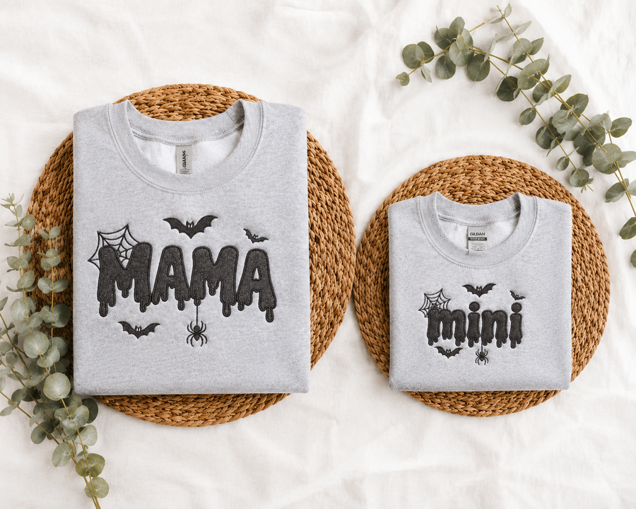Halloween Mama + Mini Matching Sweatshirt Bundle