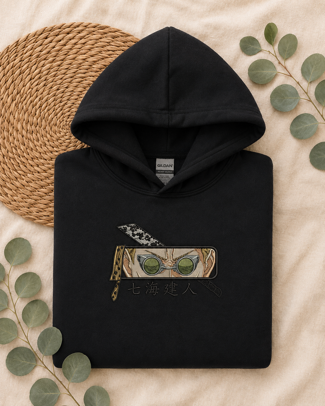 JJK Character Embroidered Hoodie & Crewneck